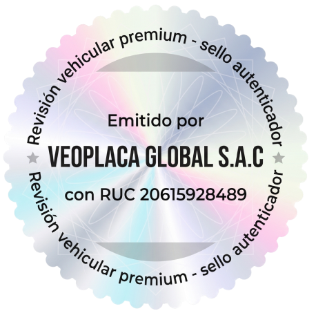 Sello VEOPLACA GLOBAL S.A.C